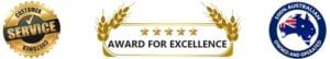 Customer-Service-Award-and-Award-For-Excellence-for-Quality-Carpet-Cleaning-and-Steam-Cleaning-proudly-Australian-owned-and-operated