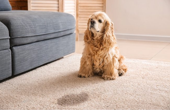 Dog urine on carpet